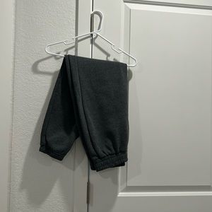 Gray sweatpants